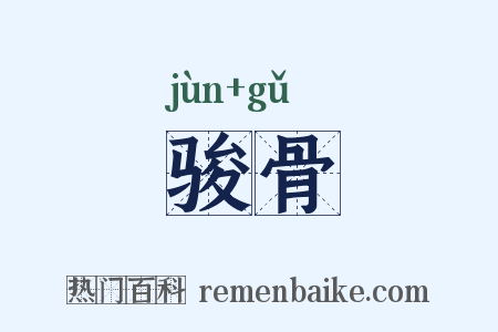 骏骨是什么意思的图片